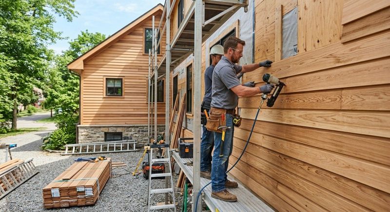 Barn Wood Siding Installation in Boston, MA