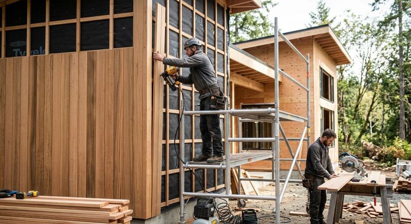 Cedar Cladding Installation in Boston, MA