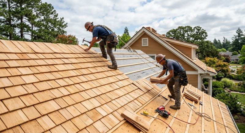 Cedar Shake Roof Construction in Alexandria, VA