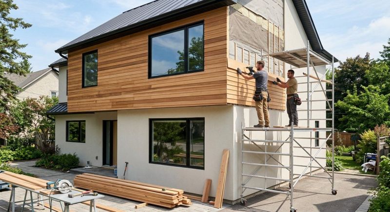 Facade Cladding Installation in Fairfield County, CT
