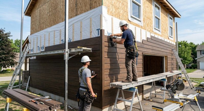 Faux Wood Siding Installation in Fairfield County, CT