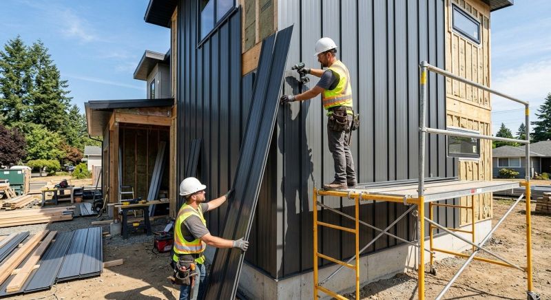 Metal Barn Siding Installation in Boston, MA