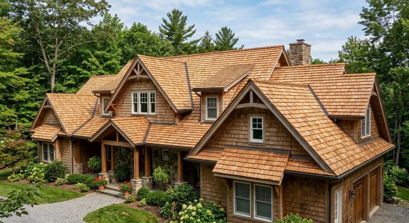 Natural Wood Roof Installation in Fredericksburg, VA