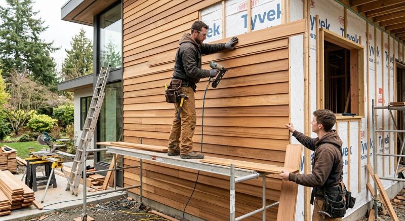 Wood Cladding Installation in Boston, MA