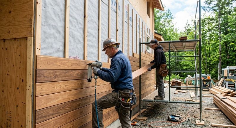 Wood Plank Siding Installation in Fairfield County, CT