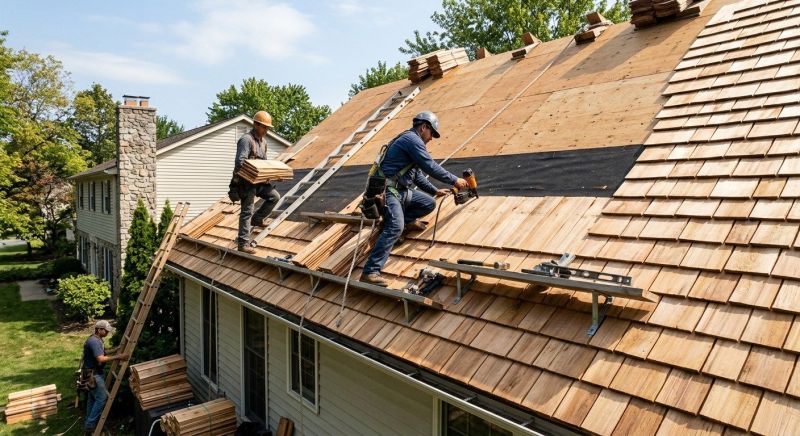 Wood Roofing Installation in Alexandria, VA