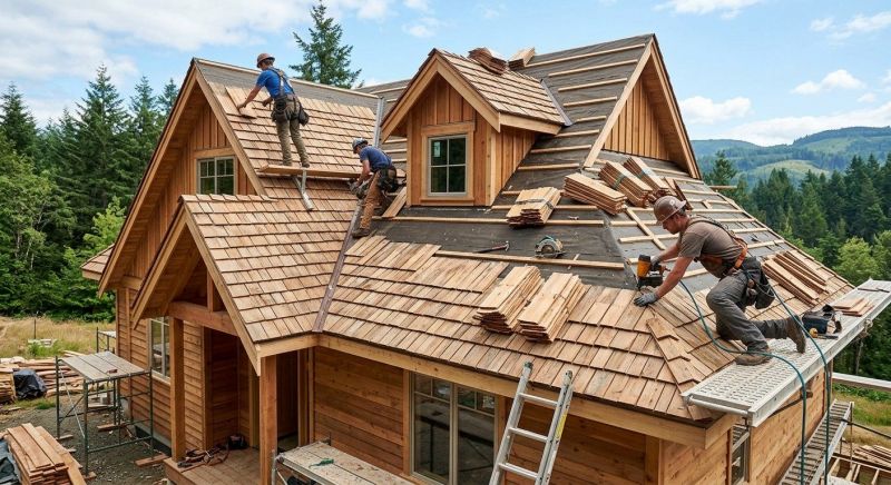 Wooden Roof Installation in Alexandria, VA