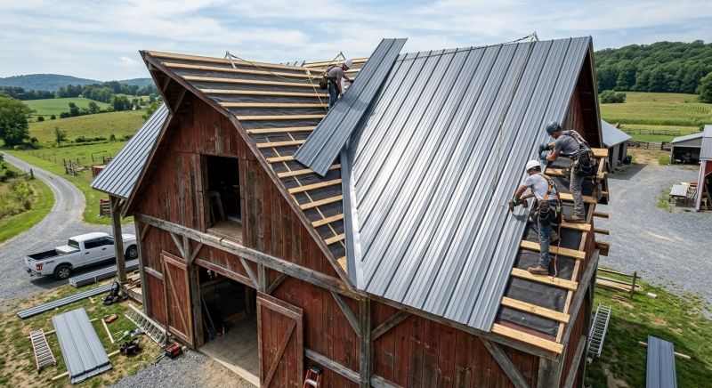 Barn Roof Construction in Naperville, IL