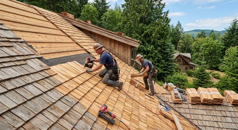 Cedar Roof Construction in Fredericksburg, VA