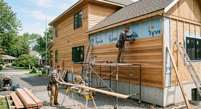 Wood Barn Siding Installation in Boston, MA